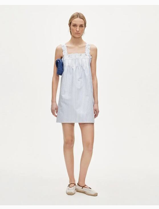 J. Crew Dresses & Skirts - J Crew Ondine Dress S Stripe NWT CU783 Floral Blue White Travel Resort Coastal